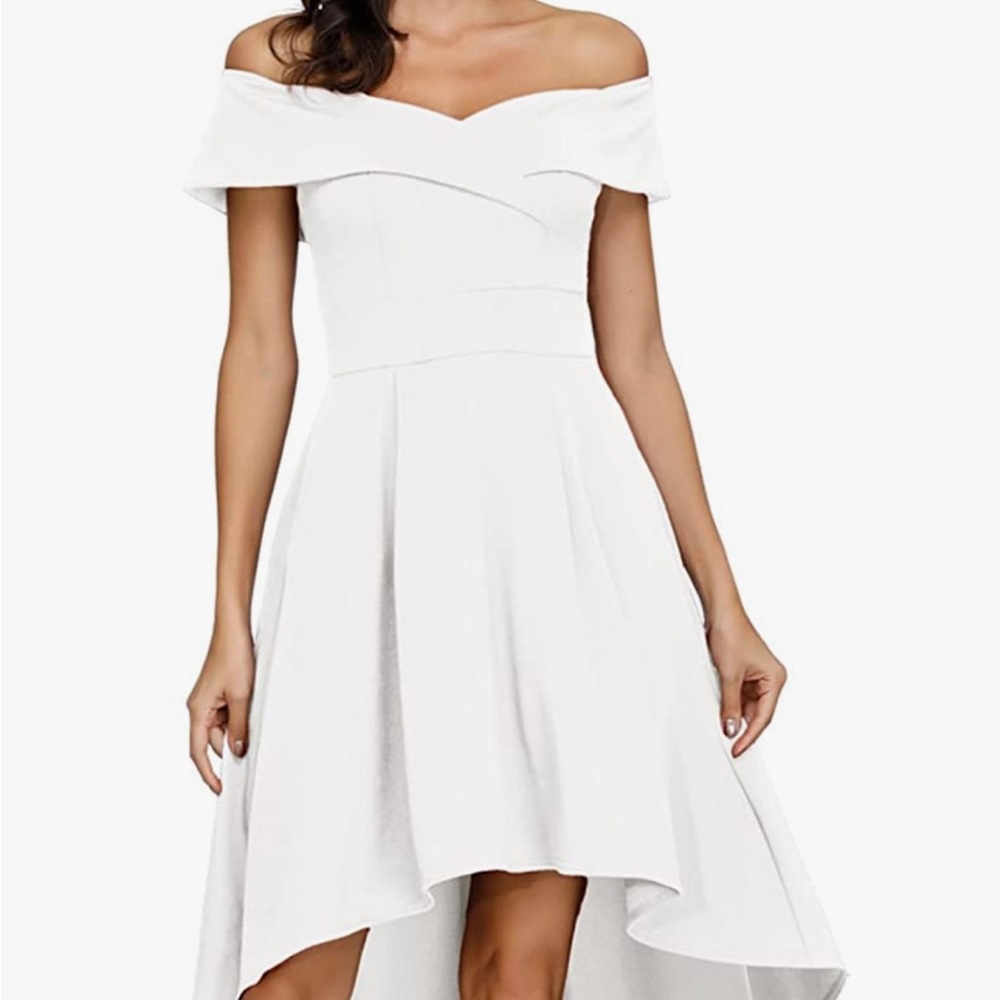 NWT Hi-Low Off-Shoulder Formal Dress